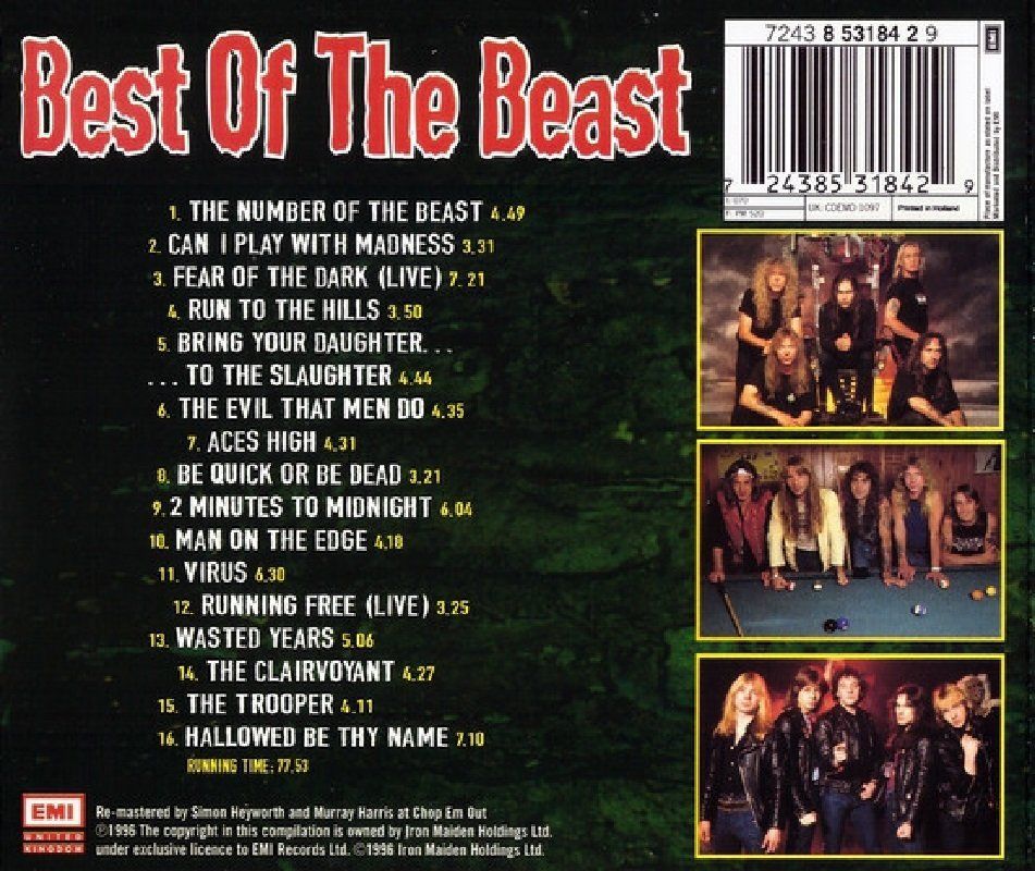 IRON MAIDEN - BEST OF THE BEAST (1996)