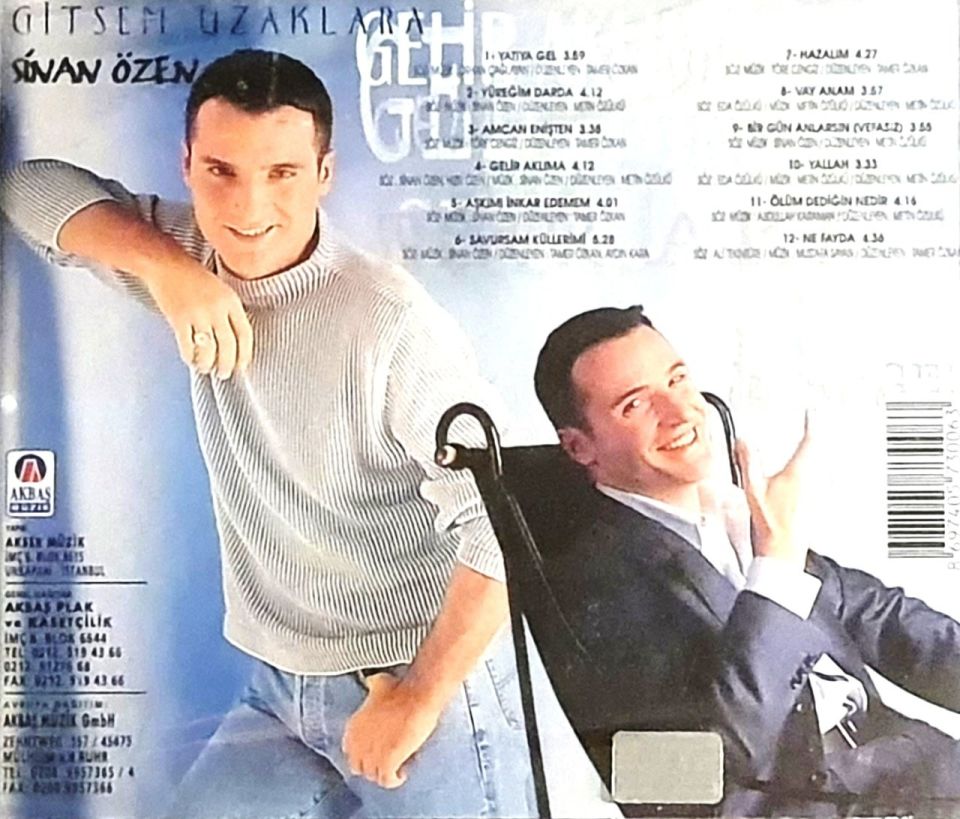 SİNAN ÖZEN - GİTSEM UZAKLARA (CD)