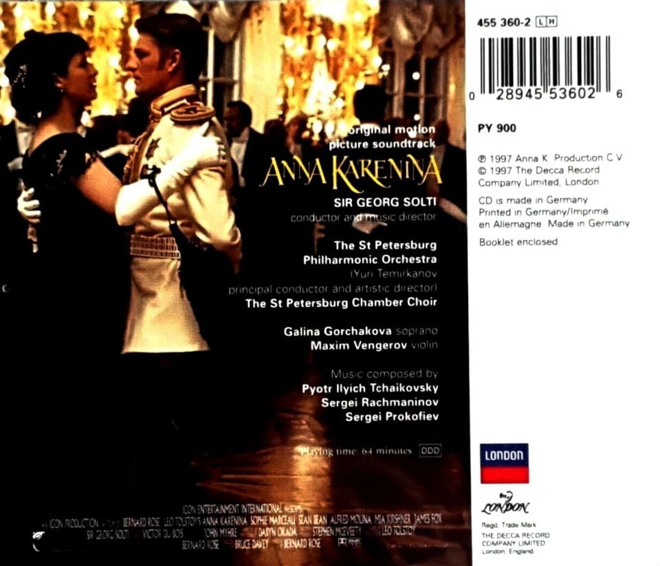 SIR GEORG SOLTI - ANNA KARENINA (SOUNDTRACK) (CD) (1997)