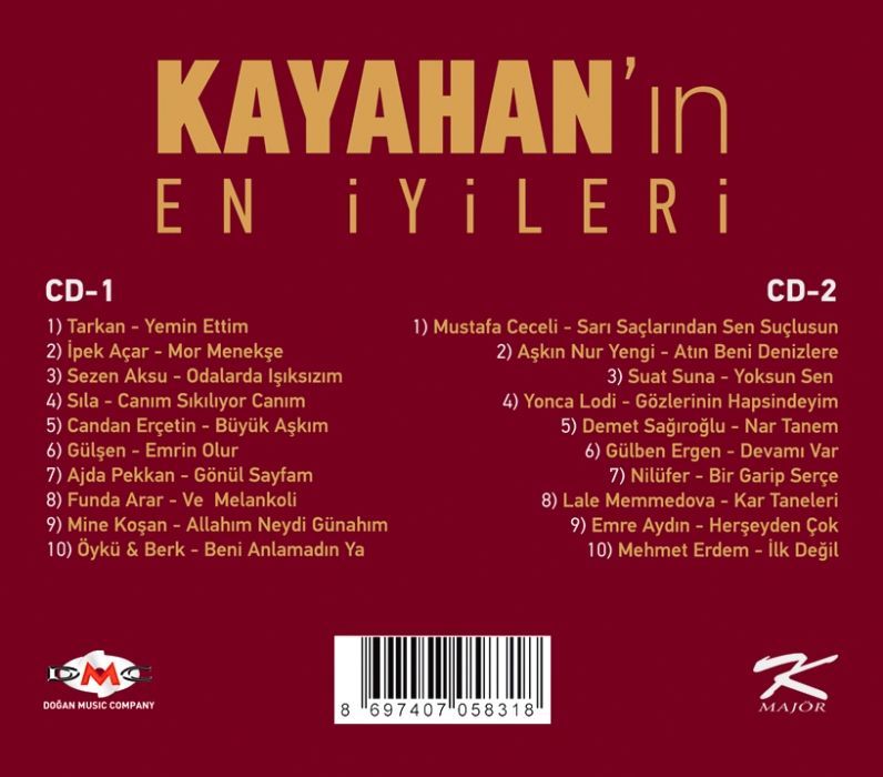 KAYAHAN’IN EN iYiLERi 1 – ÇEŞiTLi SANATÇILAR (2 CD)