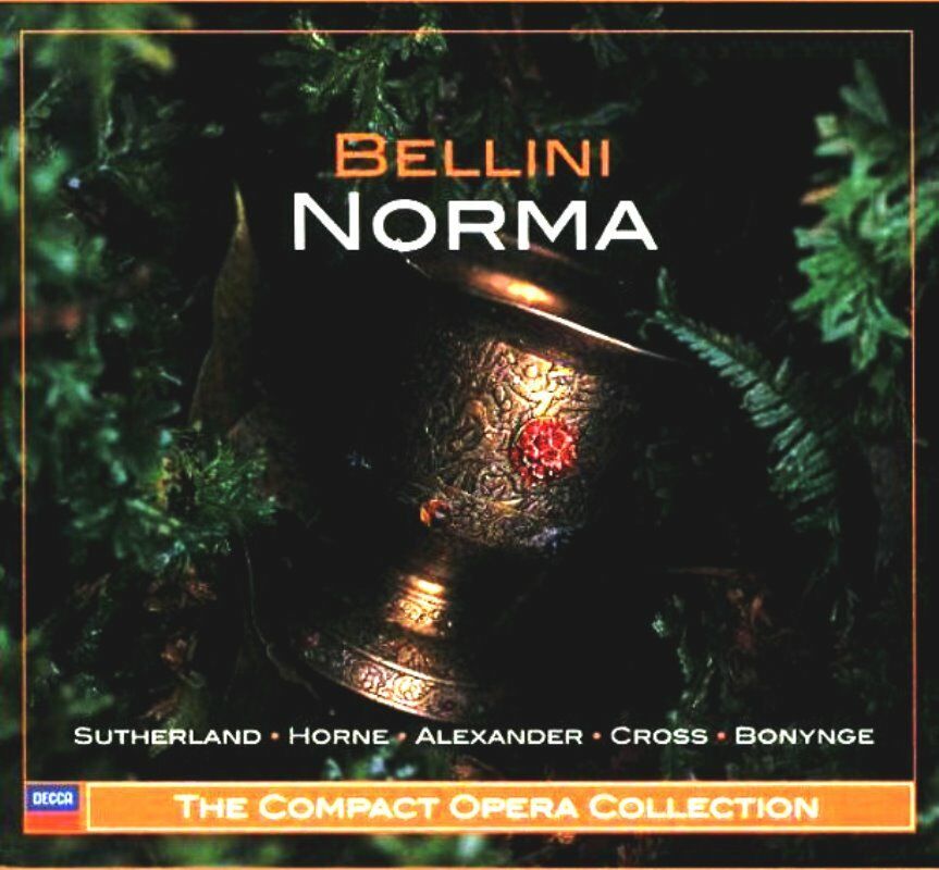 BELLINI - NORMA-SUTHERLAND, HORNE, ALEXANDER, CROSS, BONYNGE (3 CD)