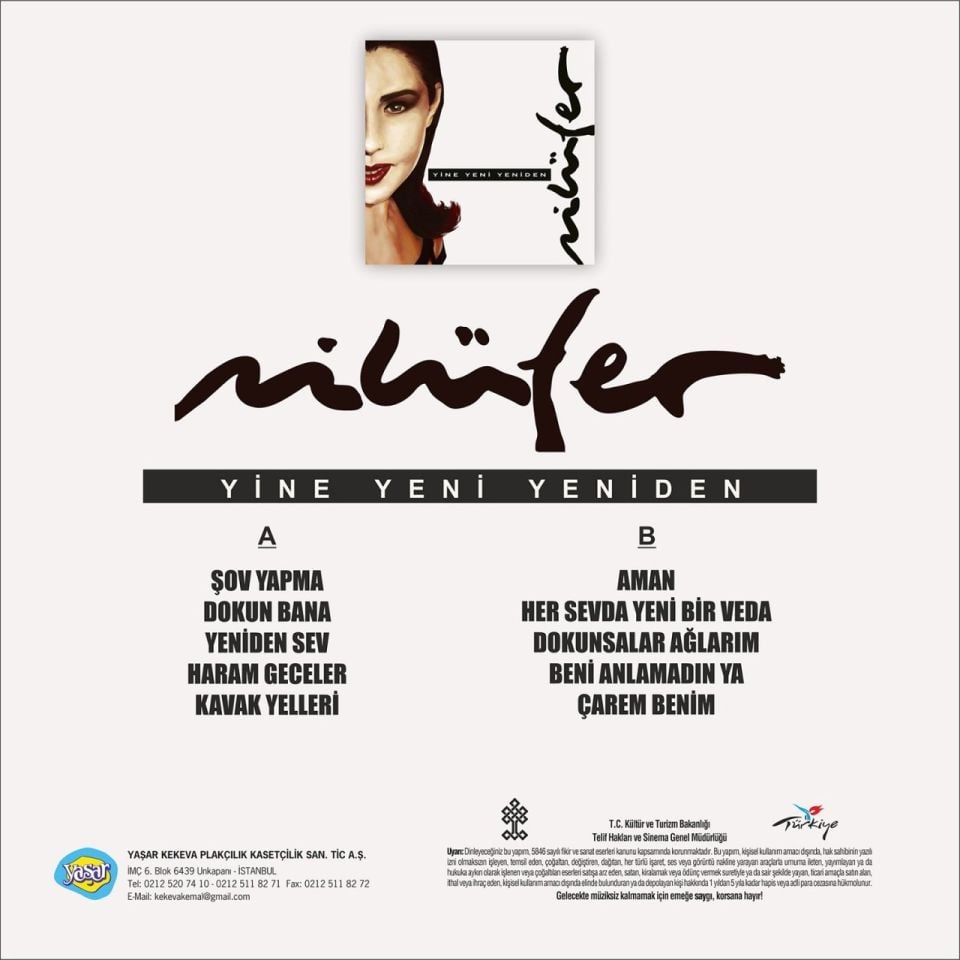 NİLÜFER - YİNE YENİ YENİDEN (LP)