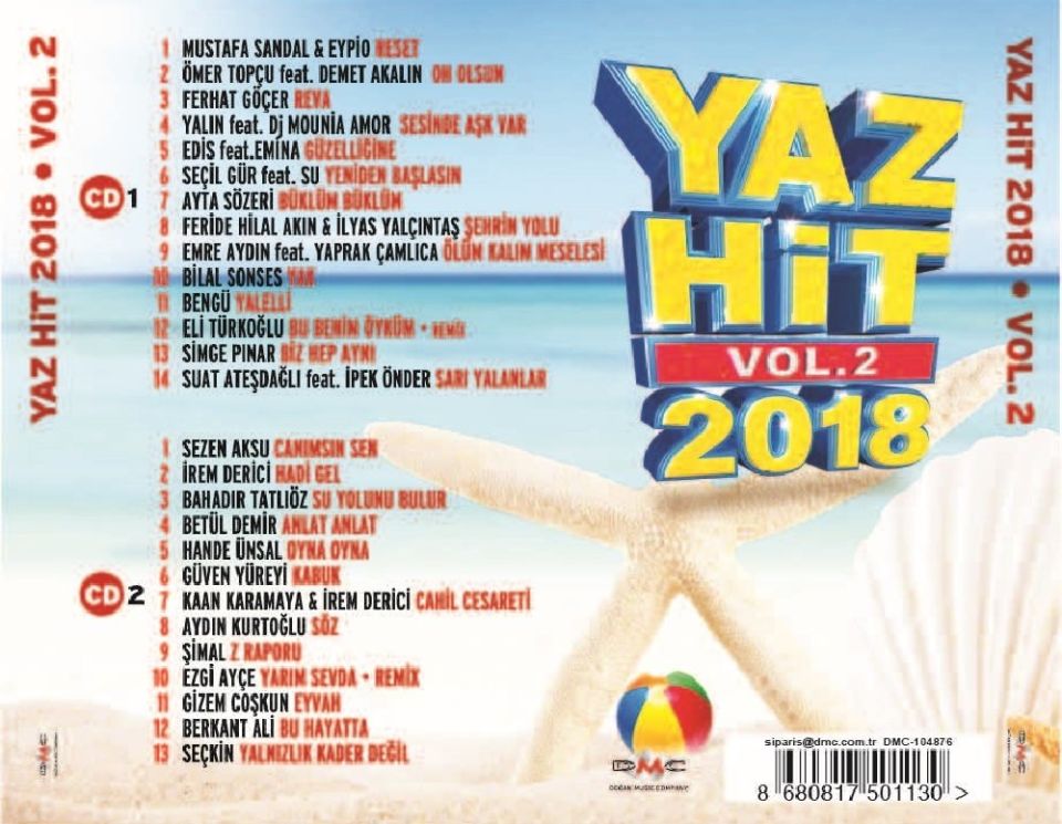 YAZ HİT 2018 VOL.2 - ÇEŞİTLİ SANATÇILAR (2 CD)