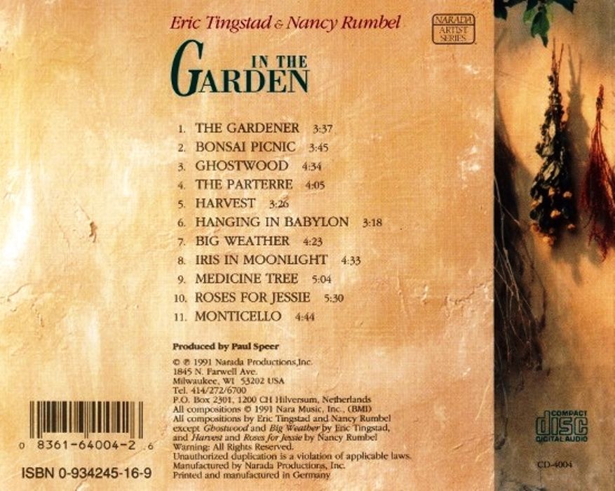 ERIC TINGSTAD & NANCY RUMBEL - IN THE GARDEN