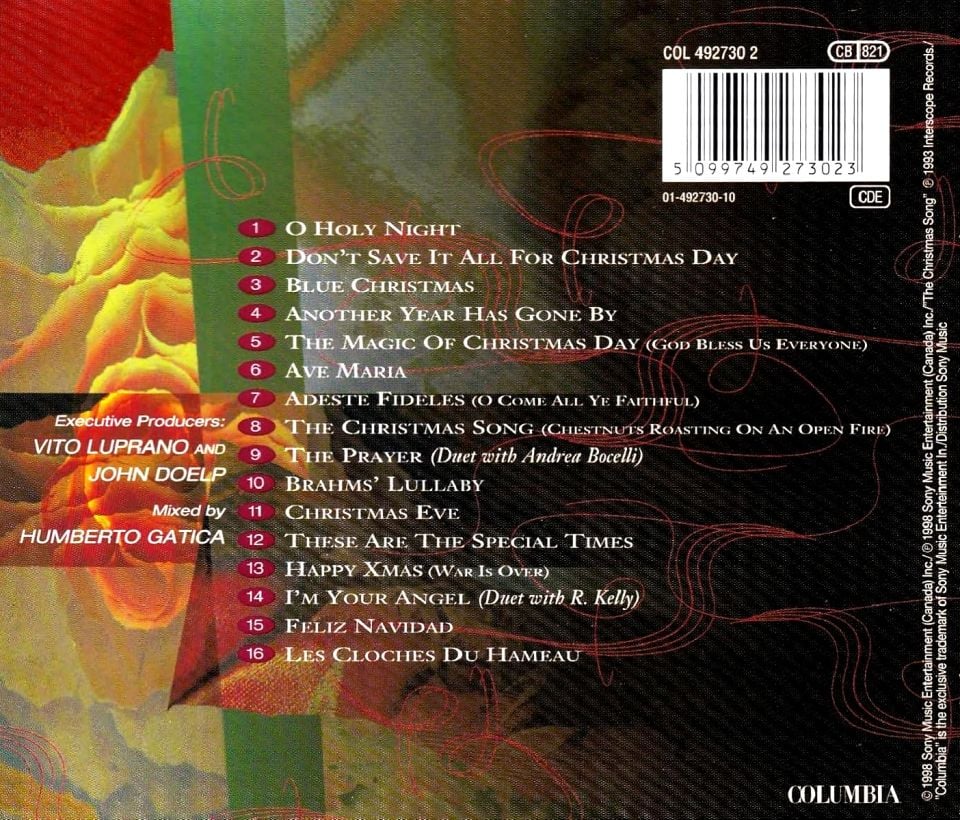 CELINE DION - THESE ARE SPECIAL TIMES (CD) (1998)