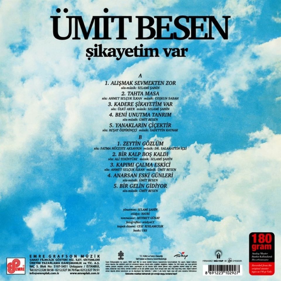 ÜMİT BESEN - ŞİKAYETİM VAR (LP)