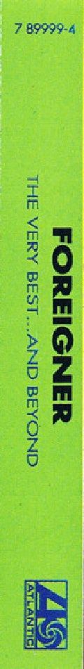 FOREIGNER - THE VERY BEST AND BEYOND (MC) (1992)