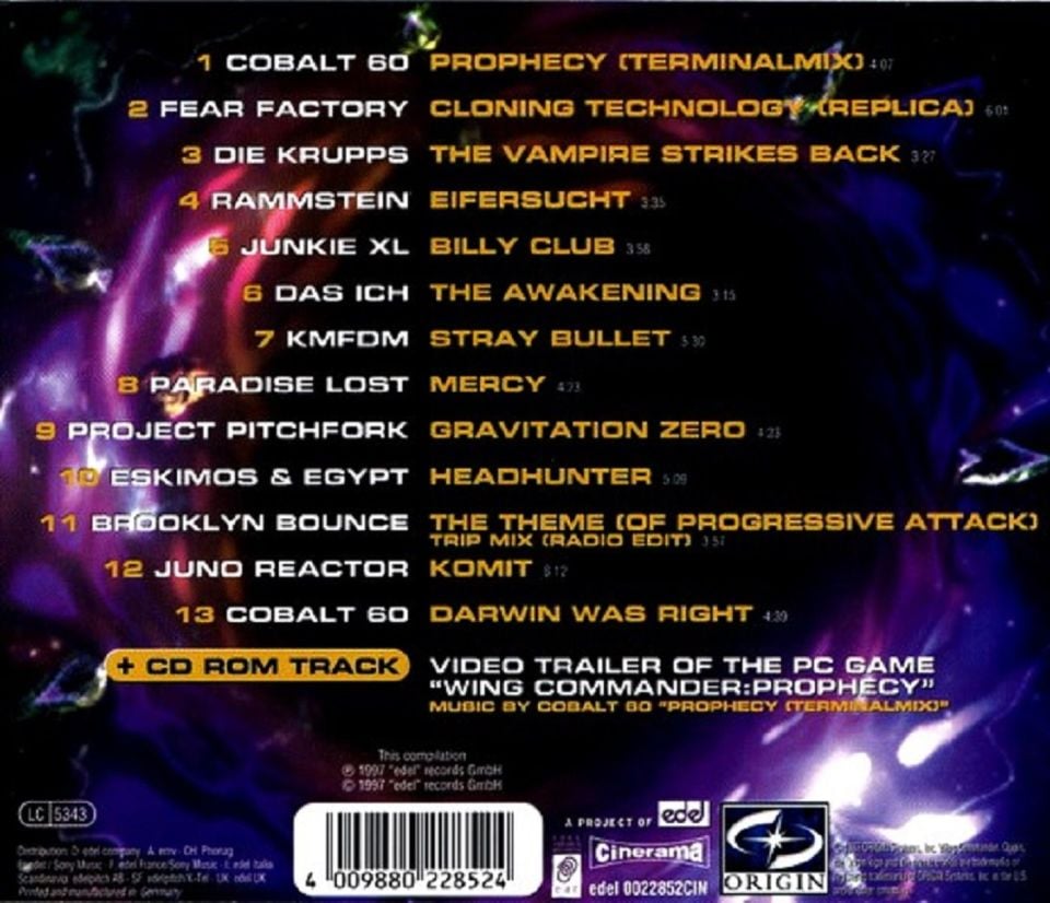 WING COMMANDER PROPHECY - SOUNDTRACK (CD) (1997)