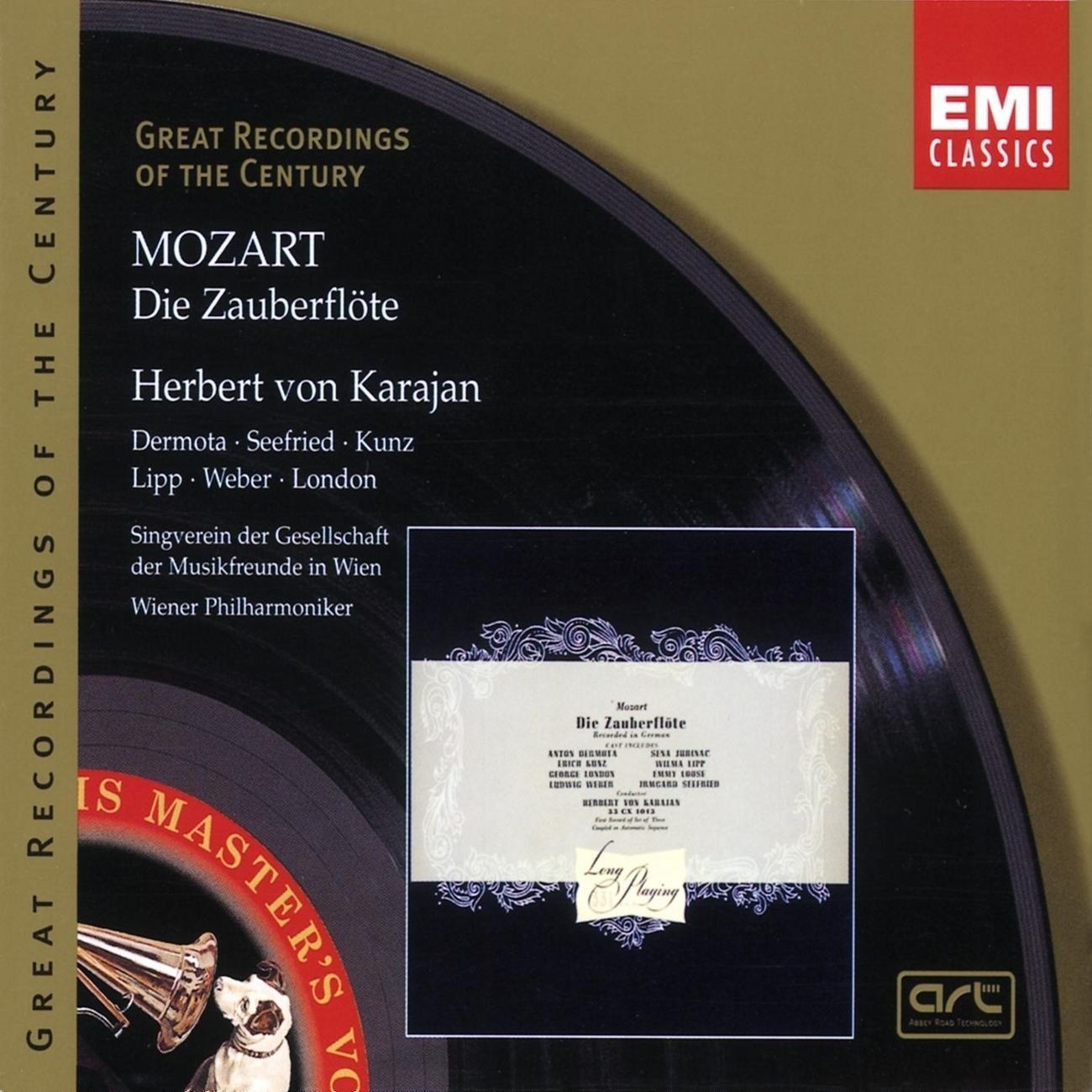 MOZART WOLFGANG AMADEUS - DIE ZAUBERFLOTE  HERBERT VON KARAJAN (2 CD) (1999)