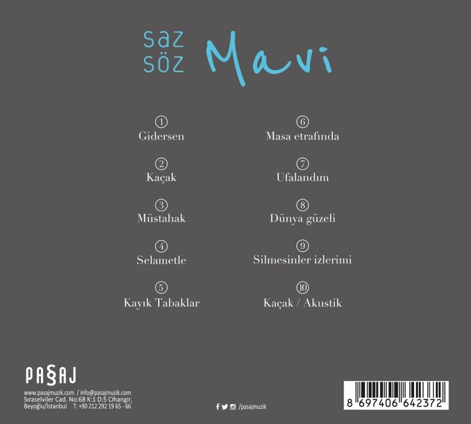 MAVİ - SAZ SÖZ MAVİ