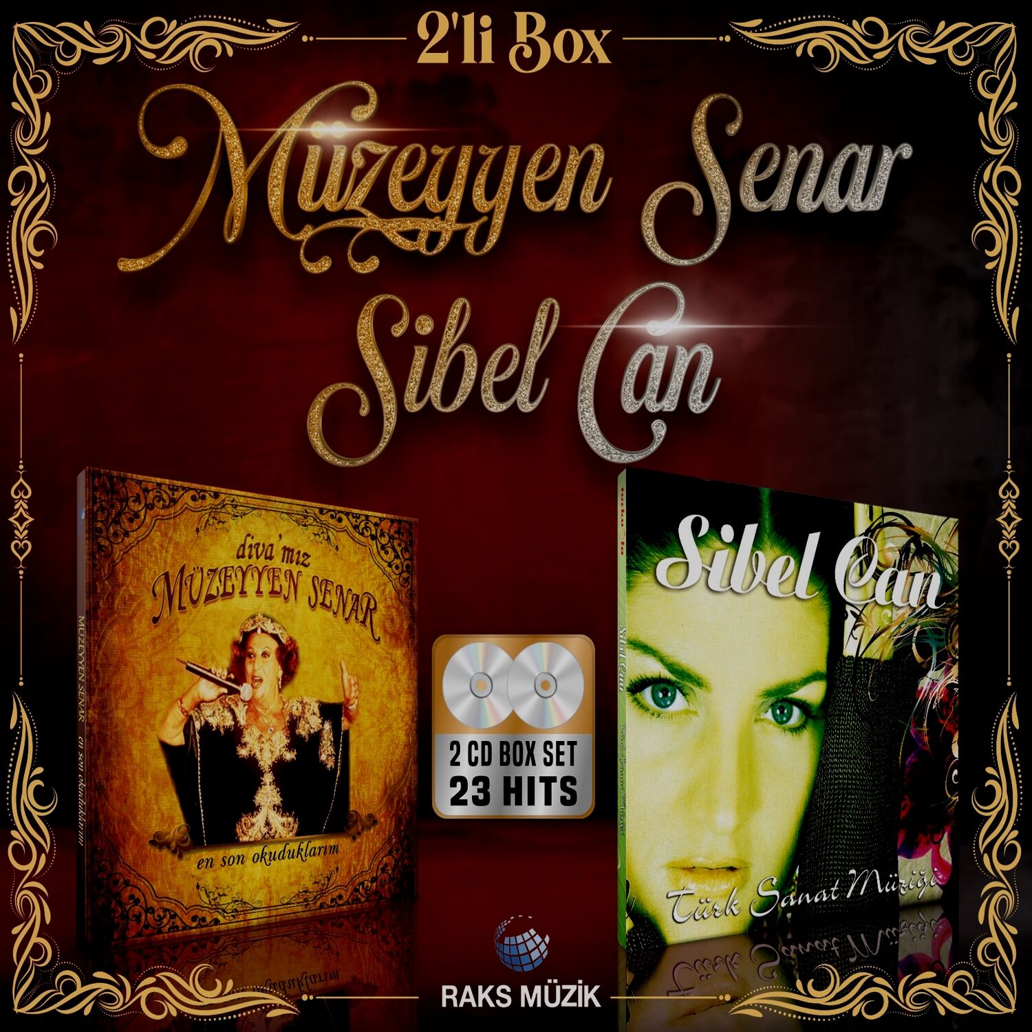MÜZEYYEN SENAR, SİBEL CAN - TÜRK SANAT MÜZİĞİ (2 CD)