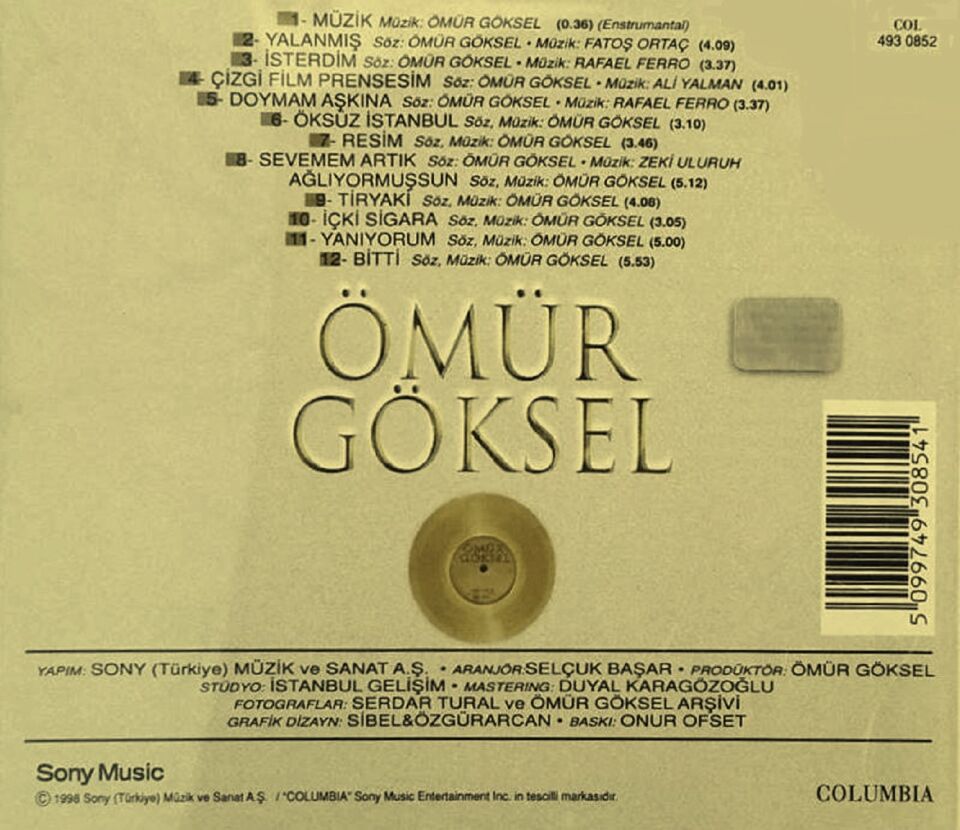 ÖMÜR GÖKSEL - BİR ÖMÜR (CD) (1998)