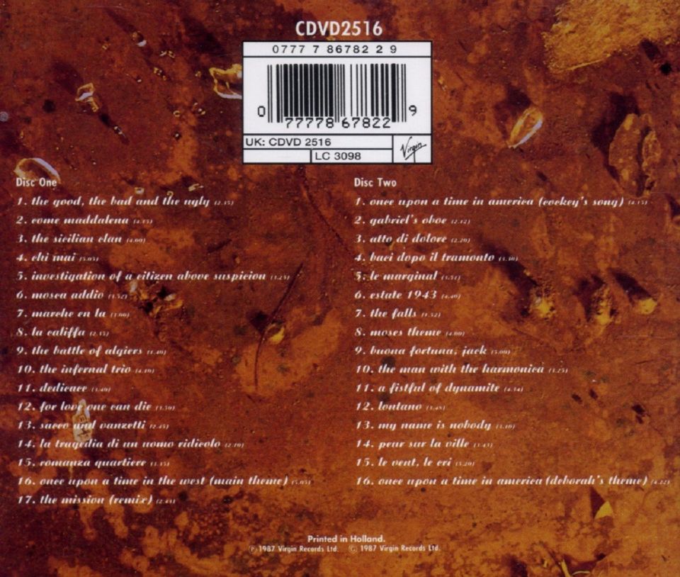 ENNIO MORRICONE - FILM MUSIC 1966 - 1987 (2 CD) (1987)