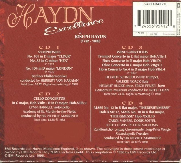 HAYDN EXCELLENCE (4 CD BOX SET)