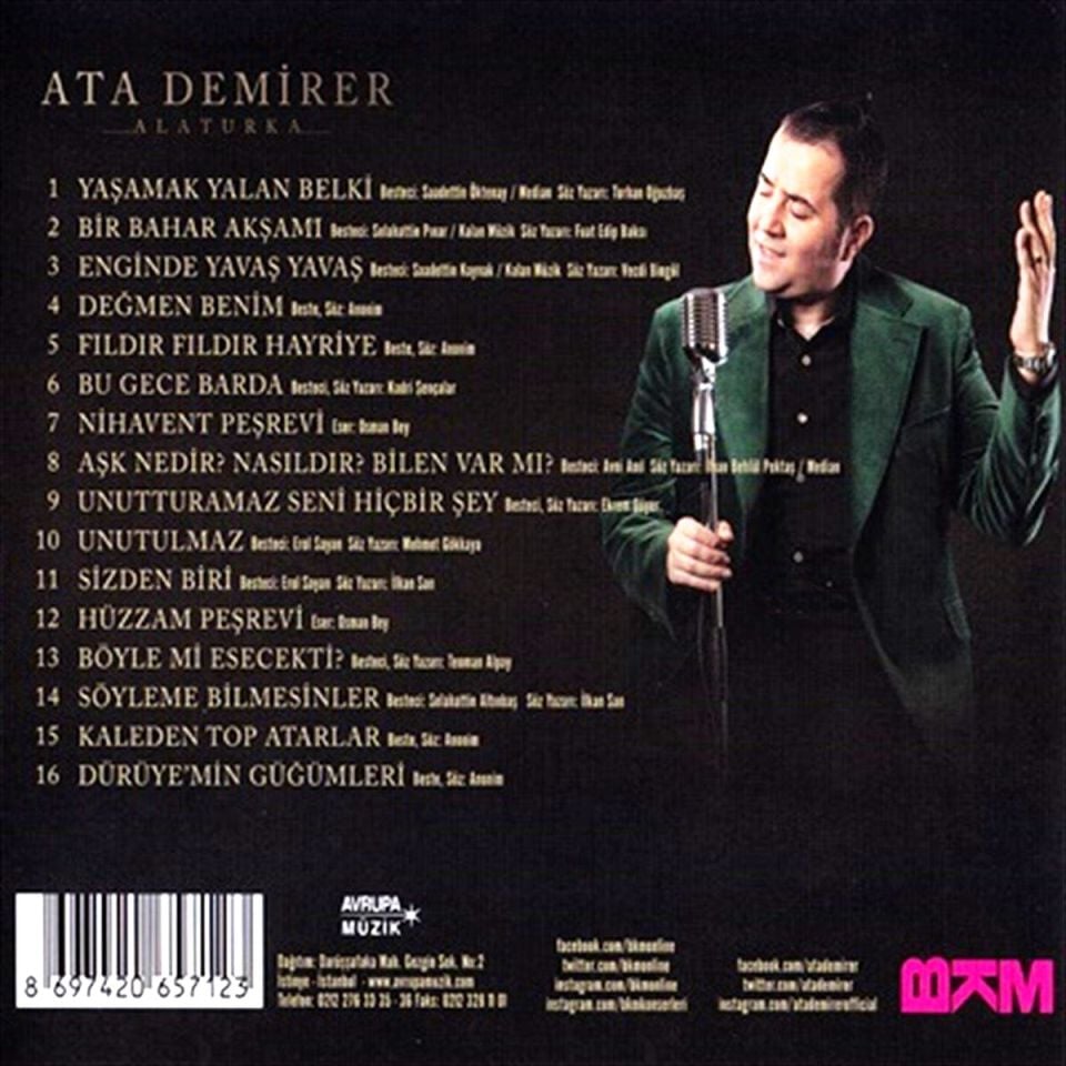 ATA DEMİRER - ALATURKA (CD) (2014)