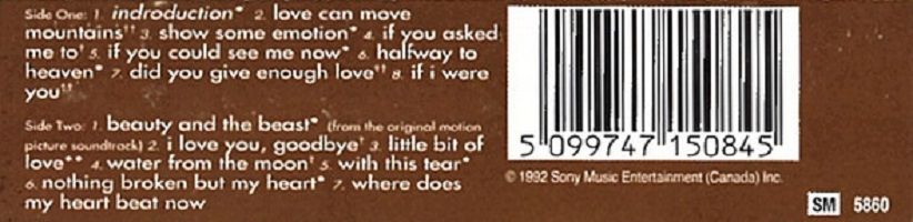 CELINE DION - CELINE DION (MC) (1992)