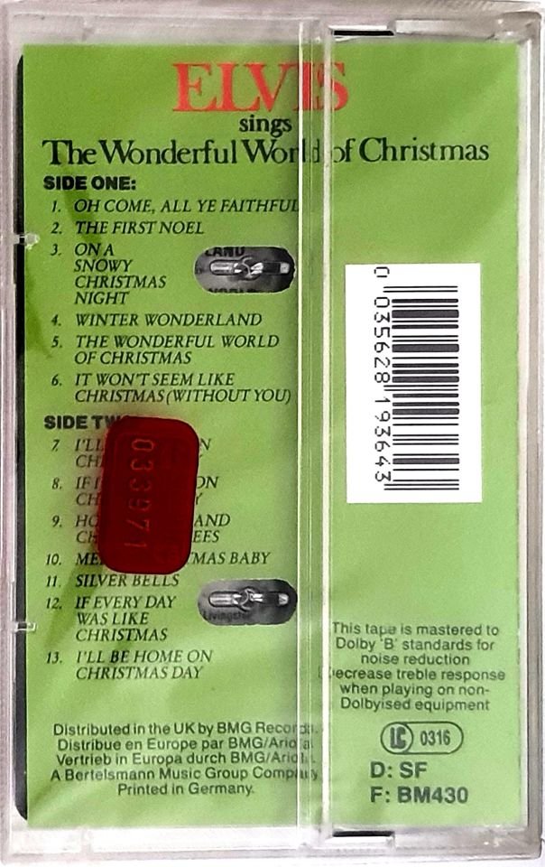 ELVIS PRESLEY - ELVIS SINGS THE WONDERFUL WORLD OF CHRISTMAS (MC)(1971)