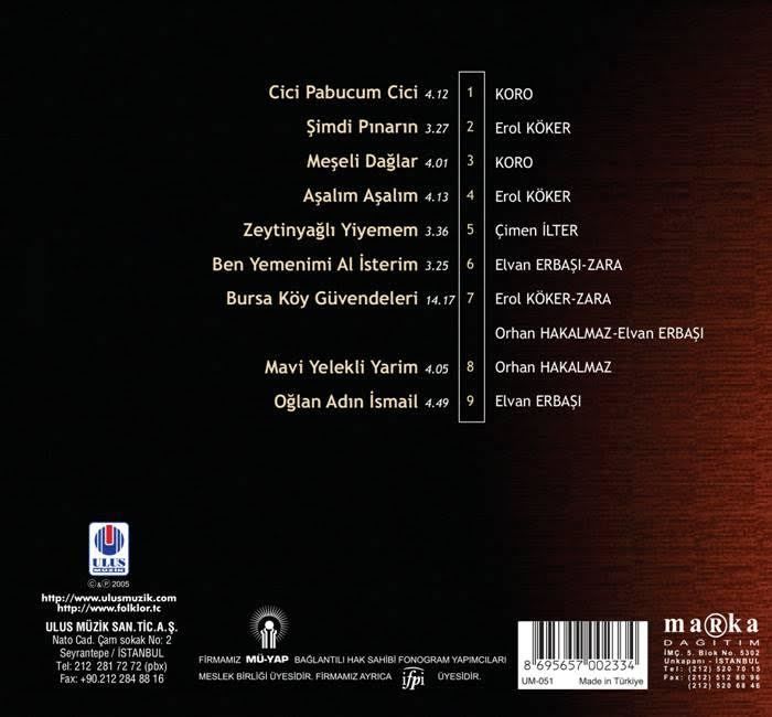 TÜRKÜLERLE TÜRKİYE (TÜRKİYE WITH FOLK SONGS) - 16 BURSA