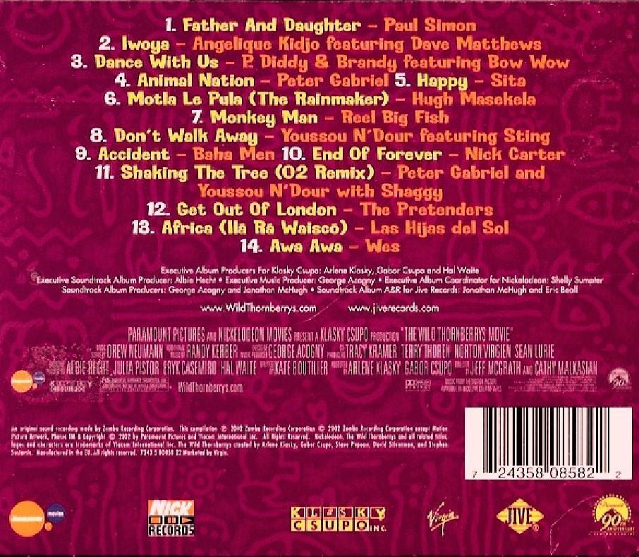 THE WILD THORNBERRYS - SOUNDTRACK (CD)