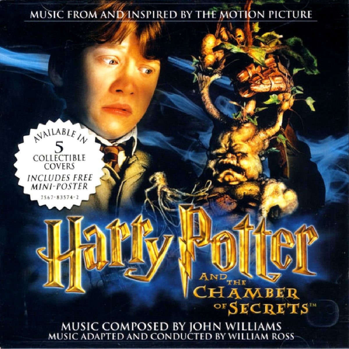 HARRY POTTER AND THE CHAMBER OF SECRETS - SOUNDTRACK  (CD) (2002)