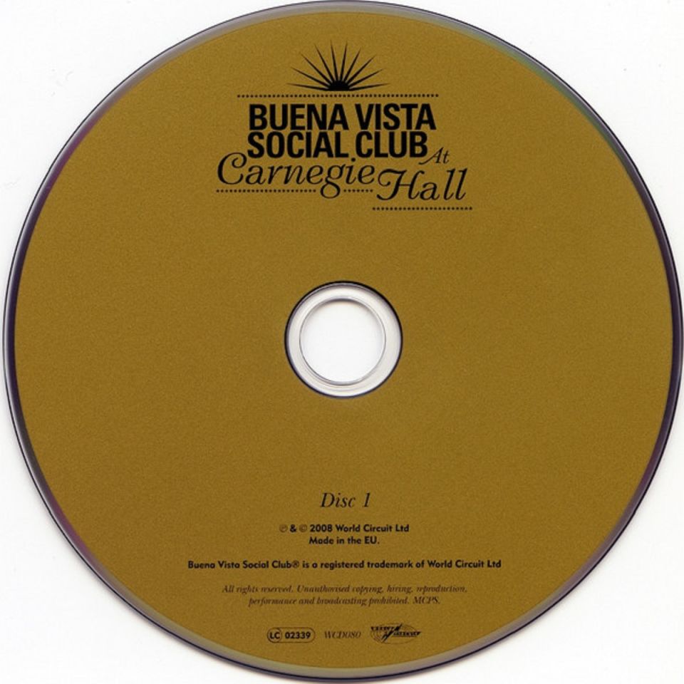 BUENA VISTA SOCIAL CLUB - BUENA VISTA SOCIAL CLUB AT CARNEGIE HALL  LIVE (2 CD) (2008)