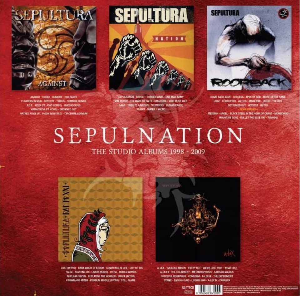 SEPULTURA	- SEPULNATION (THE STUDIO ALBUMS 1998-2009) (5 CD) (2021)