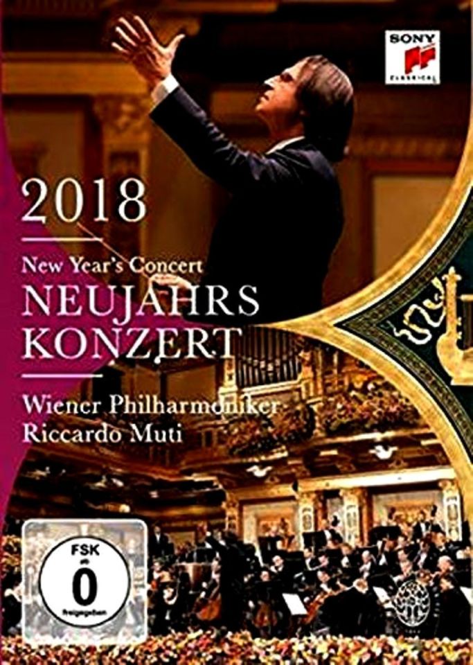 NEW YEAR’S CONCERT 2018 - RICCARDO MUTI  &  VIENNA PHILHARMONIC ORCHESTRA (DVD)