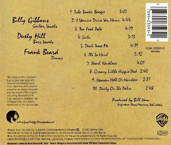 ZZ TOP - EL LOCO (CD)(1981)