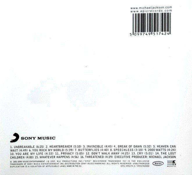 MICHAEL JACKSON - INVINCIBLE