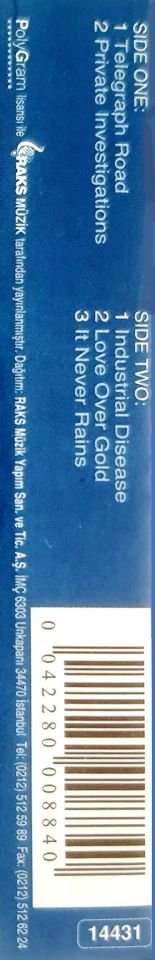 DIRE STRAITS - LOVE OVER GOLD (MC)(1996)