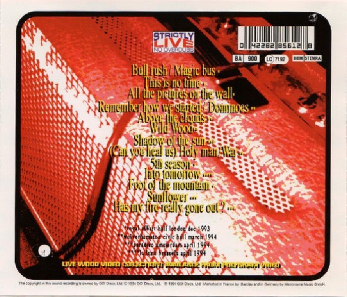 PAUL WELLER - LIVE WOOD (CD)(1994)