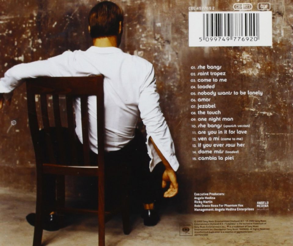 RICKY MARTIN - SOUND LOADED (CD) (2000)