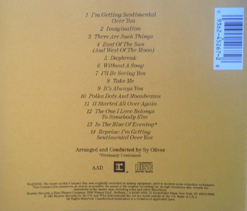 FRANK SINATRA - I REMEMBER TOMMY