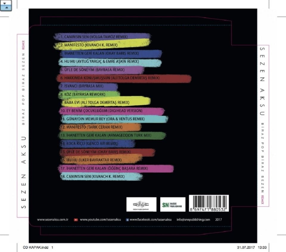 SEZEN AKSU - BİRAZ POP BİRAZ SEZEN REMIX (CD)