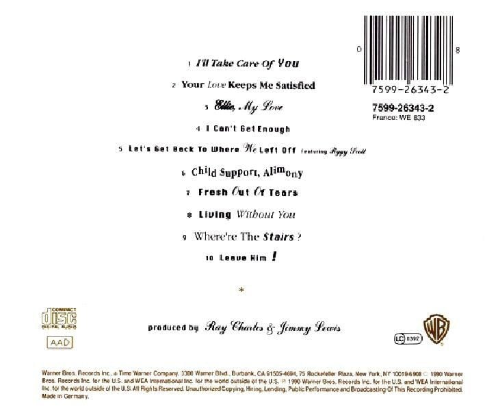 RAY CHARLES - WOULD YOU BELIEVE (CD) (1990)