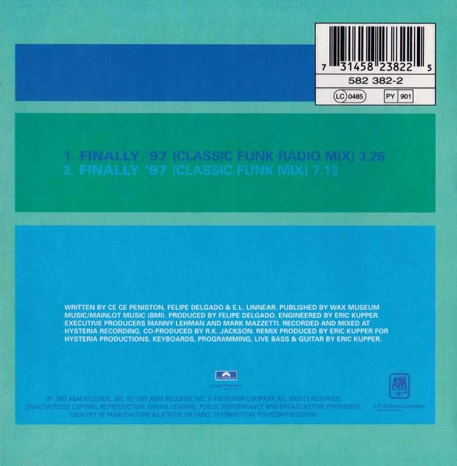 CECE PENISTON - FINALLY (SINGLE CD) (1997)